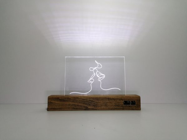 kiss-dessin-line-lampe-blanc